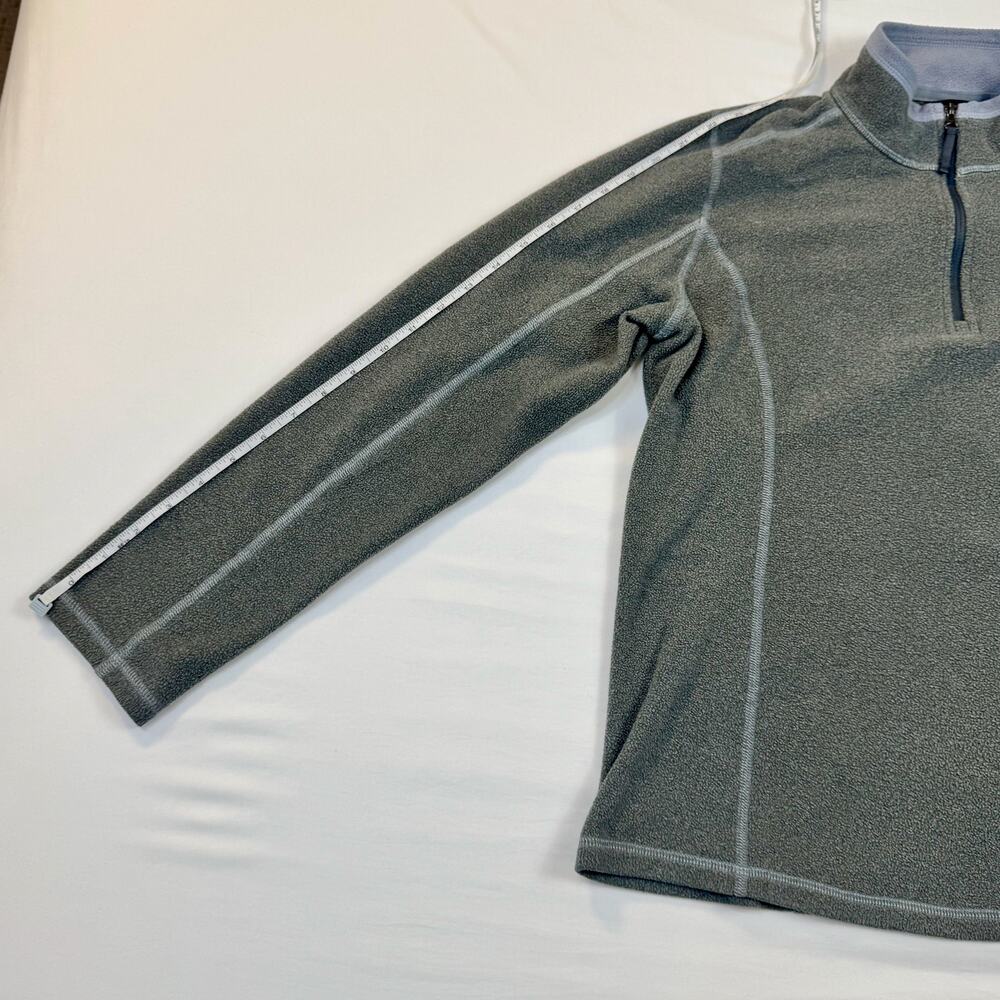 North Face TNF Gray Quarter Zip Fleece Pullover Women's Large Outdoor Gorpcore - Picture 5 of 13